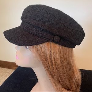 NEW Zara — black captains style hat cap